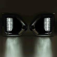 LED Fog Lights & Chrome Bezels Kit for 2019-2022 GMC Sierra 1500 Denali SLT AT4