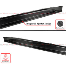 For 2021-2025 BMW G80 M3 Carbon Fiber Side Skirt Extension Splitter Replacement