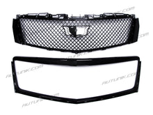 Black Front Upper Grille + Lower Grill w/ Frame for Cadillac XTS 2013-2017 fg150