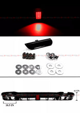 For 2017-2020 Mercedes Benz W213 E-class Red Led Bumper Diffuser + Black Exhaust Tips