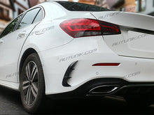 Glossy Black Rear Canards Air Vent Covers for Mercedes Benz W177 Sedan A200 A220 A35 AMG 2019-2024 pz4