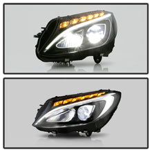 Pair Halogen UPGRADE FULL LED Projector For 2015-2018 Mercedes-Benz W205 C300 Headlights L+R