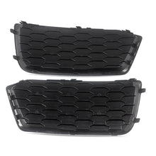 Left+Right Honeycomb Front Fog Light Grille Bezels For Audi Q5 Non-Sline 2018 2019 2020