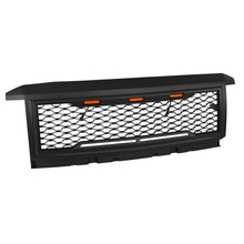 Matte Black Front Bumper Grille W/LED Lights For 2015-2018 Chevy Silverado 2500 3500