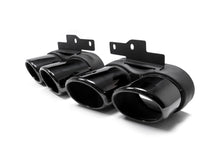 S6 Style Gloss Black Rear Diffuser + Black Tips for Audi A6 C8 S6 S-Line Sedan 2019-2024
