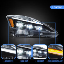 Left & Right LED Projector Headlights DRL for 2006–2014 Lexus IS250 IS350 ISF with Blue Start-up Animation
