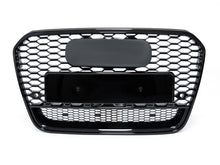 RS6 Style Gloss Black Front Mesh Grille Honeycomb Grill For Audi A6 S6 C7 2012-2015