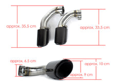 4PCS Black Exhaust Tips Pipes for Porsche Cayenne 9Y0 9Y3 2019-2024 with PSE et166
