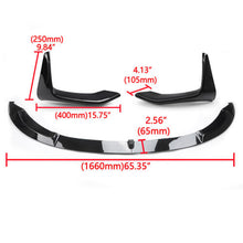 Gloss Black Front Bumper Lip Splitter Fits For BMW F80 M3 F82 F83 M4 2015-2020