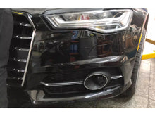 Chrome/Black Fog Light Grill Cover For Audi A6 C7.5 S line S6 2016-2018 fg269