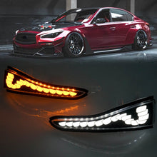 LED Mirror Sequential Signal Light Fog Lights for Infiniti Q50 Q60 2014-2023