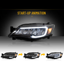 LED Headlights for Subaru WRX STI 2008-2014 with Animated DRL