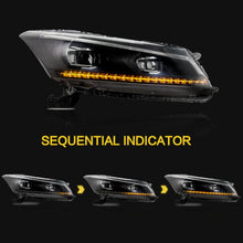 Demon Eye Headlamps For 2008-2012 Honda Accord Sedan Headlights Left+Right