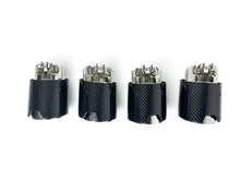 4Pcs Carbon Fiber Exhaust Tips fit for BMW M2 G87 M3 G80 M4 G82 G83 2021+