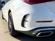 For 2022+ Mercedes C W206 S206 AMG Sport Rear Bumper Canards Side Air Vent Trims Glossy Black