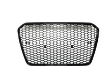 Badgeless Honeycomb Front Bumper Grille Gloss Black For 2013-2016 Audi A5 S5 B8.5