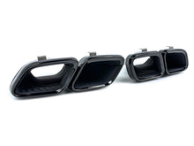 Gloss Black Rear Diffuser w/ Quad Exhaust Tips For 2015-2018 Mercedes CLS-Class W218 CLS550 CLS63 AMG Bumper