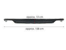 Gloss Black Rear Diffuser + Exhaust Tips For Audi A6 C7.5 Non-S-Line Sedan 2016-2018