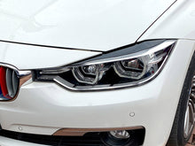 For 12-18 BMW 3-Series F30 Gloss Black Headlight Eyelid Cover Trim Eyebrow