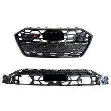 Front Bumper Grille For 2019-2025 Audi A6 Allroad C8 Grill Upgrade Black/Chrome