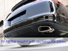 Black Chrome Brushed Exhaust Tips Tailpipe For Porsche 970 Panamera 2010-2013 et167
