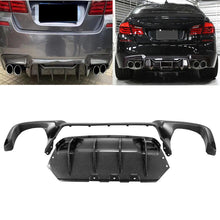 Carbon Style Rear Diffuser Bumper Lip For BMW F10 5 Series 535i M Sport 2010-2016