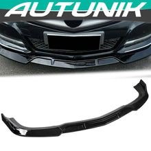 3pcs Gloss Black Front Splitter Lip For 2008-2014 Mercedes C-Class W204 AMG Bumper