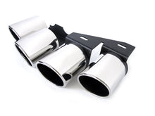 For 2022-2024 Audi A3 8Y S-line Gloss Black Honeycomb Rear Diffuser w/ Twin Exhaust Tips Replacement