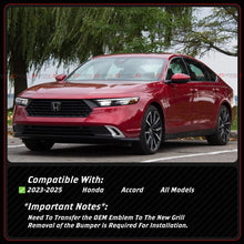 For 2023-2025 Honda Accord CY1 CY2 Matrix Mesh Style Gloss Black Front Grill Grille