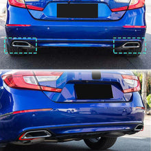 Chrome Exhaust Tips Muffler Pipe Modified w/ Bracket Kit For 2018-2020 Honda Accord
