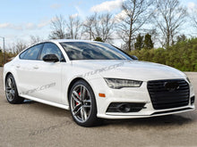 Gloss Black Side Mirror Covers Caps For AUDI A7 C7 S7 RS7 2012-2018 w/ lane assist mc130