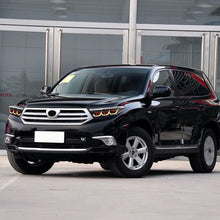 Red Demon Eye LED Headlights For Toyota Highlander 2012-2014 Front Lamp Assembly