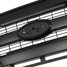 For 2015-2017 Ford F150 F-150 Front Upper Grille Grill W/O Camera Glossy Black