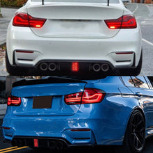 Gloss Black Rear Diffuser w/ LED Light for BMW F80 M3 F82 F83 M4 2015-2020