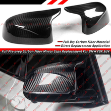 For BMW F98 X4M F95 X5M F96 X6M M40i Full Carbon Fiber Replacement Mirror Caps