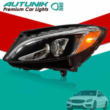 Left Driver Side LED Headlight for Mercedes C-Class W205 C300 2015-2018 Non-AFS
