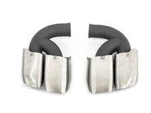 Square Twin Exhaust Tips For 11-14 Porsche Cayenne Base 958.1 Short Pipe
