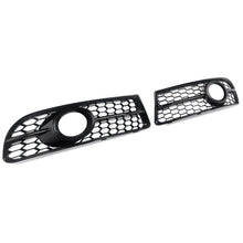 Gloss Black Honeycomb Lower Fog Light Grille For Audi A4 B7 S-Line S4 2005-2008