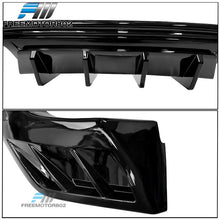 Fits 2016-2024 Chevy Camaro SS LT LS Gloss Black PP Rear Bumper Lip Diffuser Spoiler