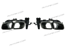 Rear Diffuser + Black Exhaust Tips For Mercedes W205 Coupe AMG Sport 2015-2021 di18