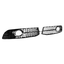 Front Bumper Fog Light Lamp Grill Cover HONEYCOMB For Audi A6 C6 S-Line 2008-2011