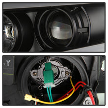 Left+Right Black Headlamps for Infiniti 2003-2008 FX35 FX45 LED DRL Tube Switchback Signal Headlights