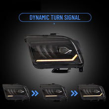 Full LED Projector Headlights w/ Dynamic Animation For 2005-2009 Ford Mustang