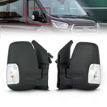 Left+Right Side Mirrors Power Heated w/Signal Adapter For 2014-2022 Ford Transit