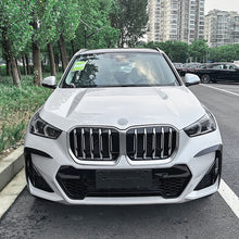 Gloss Black / Carbon Style Front Bumper Splitter Trim Canards for BMW X1 U11 M Sport 2023+