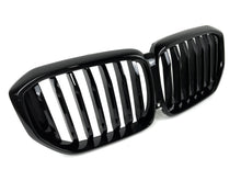 For BMW X5 G05 2024-2026 LCI Front Kidney Grill Grille Gloss Black Single Slat