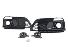 Gloss Black Front Fog Light Grille Cover For AUDI Q5 S-line SQ5 B9 2018-2020 fg241