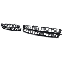 2x Black Front Fog Light Grill Cover For Audi Q7 Non-Sline 2010-2015
