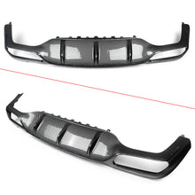 Carbon Look Rear Diffuser Exhaust for Mercedes E W213 Sedan AMG Pack 2016-2020