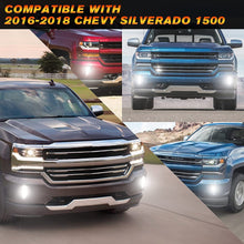 LED Fog Lights with DRL for 2016 2017 2018 Chevy Silverado 1500 Bumper Fog Lamps